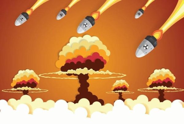 Рисование на тему война взрыв бомб