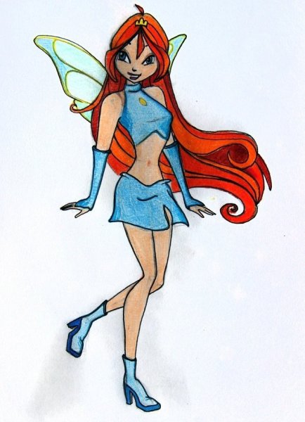 Клуб Винкс нарисовать Блум