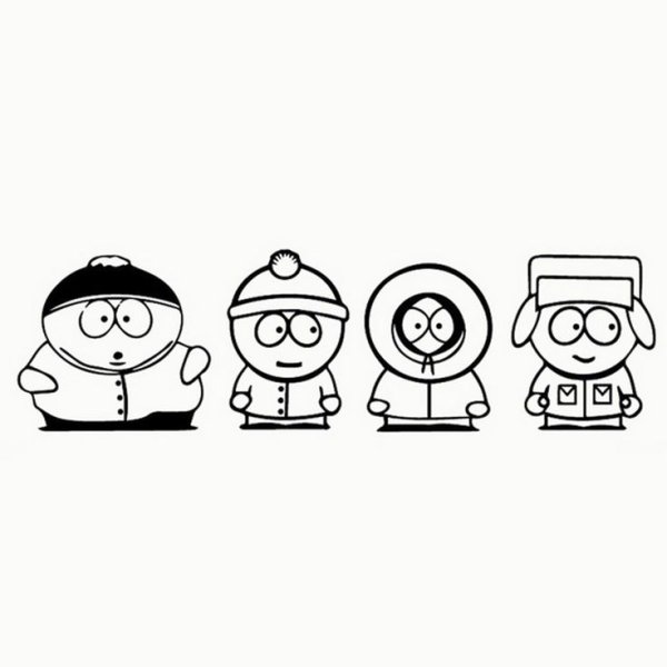 Кенни Южный парк раскраска