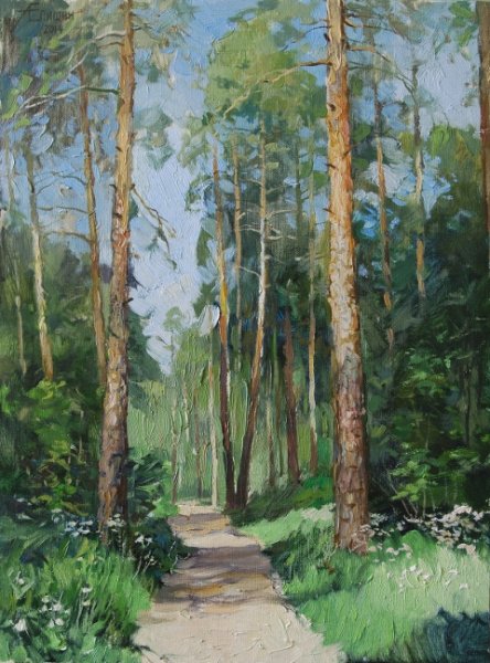 Художник нарисовавший Сосновый Бор