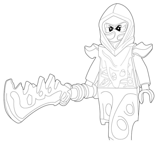 Раскраска лего Ниндзяго Морро