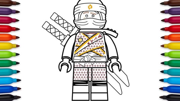 Раскраска Ниндзяго Зейн