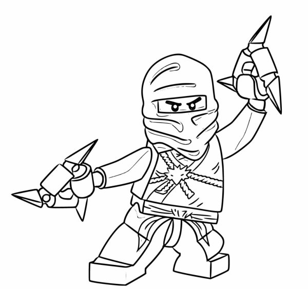 Раскраски Ниндзяго мастера Кружитцу Джей