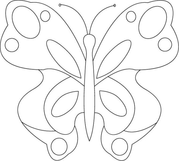 Вытынанки бабочки