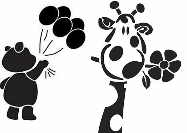 Вырезные аппликации для детей