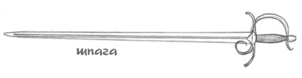 Шпага рисунок карандашом