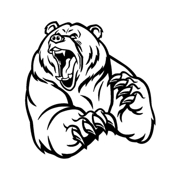 Медведь векторное изображение