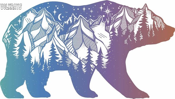 Гравировка медведь