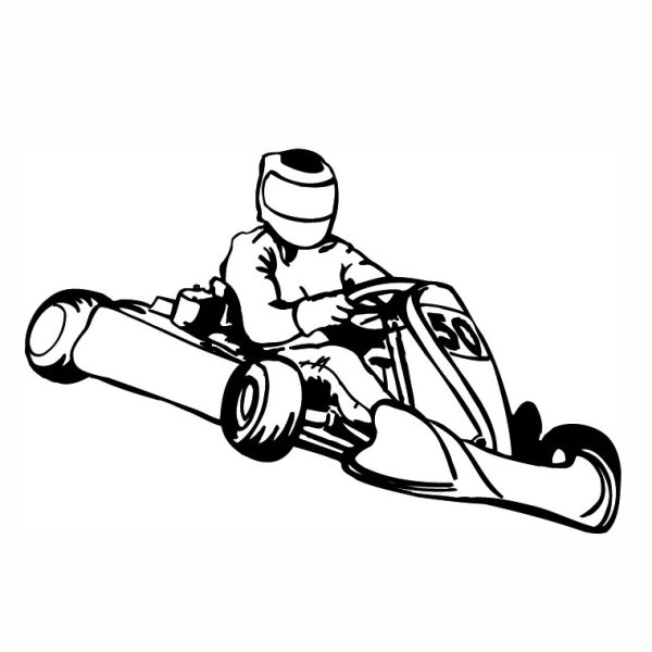 Картинг трафарет