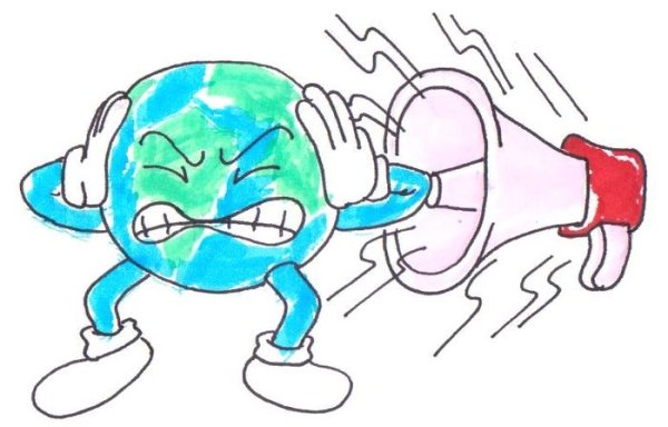 Шумовое загрязнение плакат