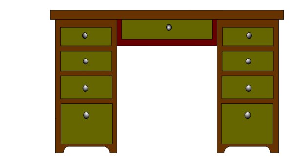 Письменный стол раскраска