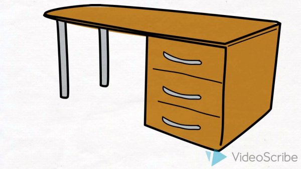 Офисный стол мультяшный