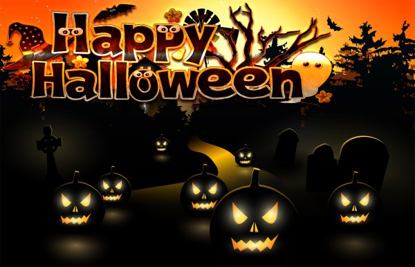 Открытка на Хэллоуин