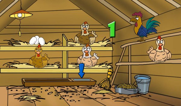 Курятник мультяшный