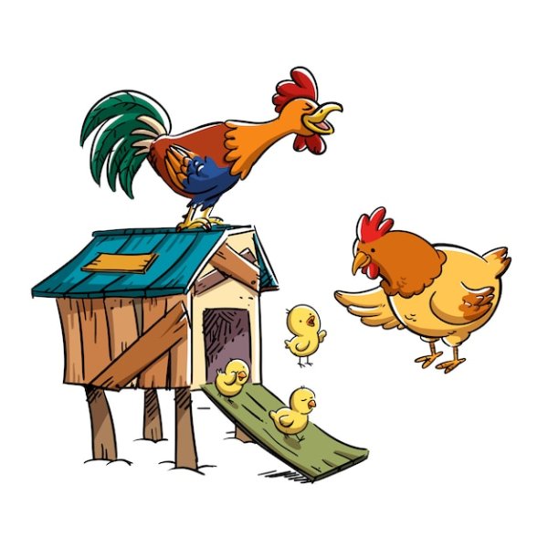 Курятник вектор