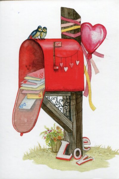 Нарисованный почтовый ящик