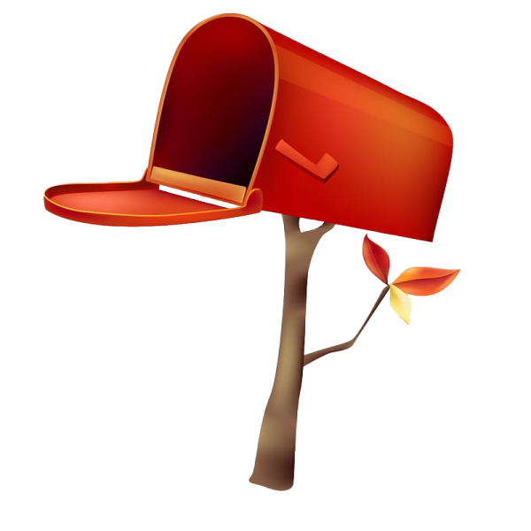 Почтовый ящик на прозрачном фоне