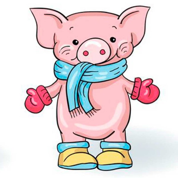 Нарисовать поросенка