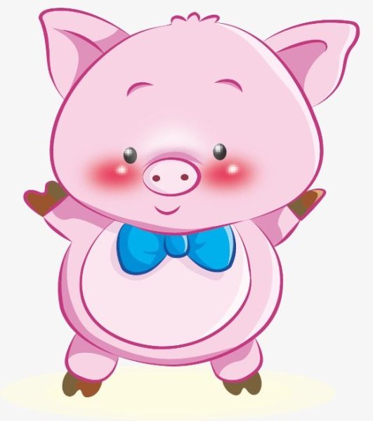 Свинья мультяшная