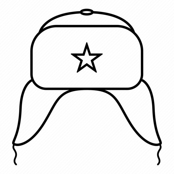 Шапка ушанка раскраска