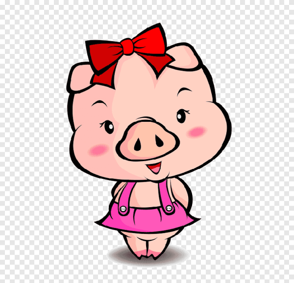 Поросенок мультяшный