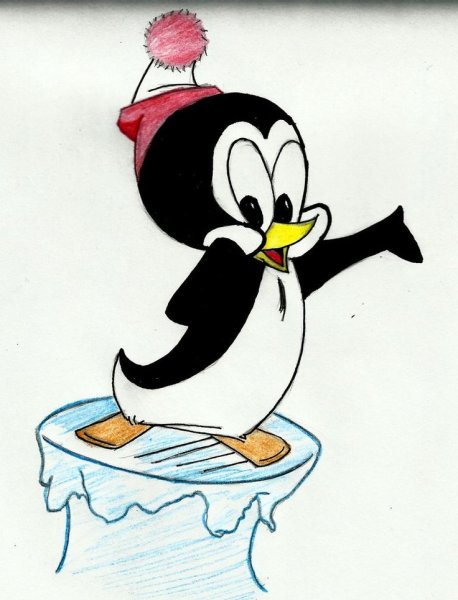 Пингвин из мультика дятел Вуди