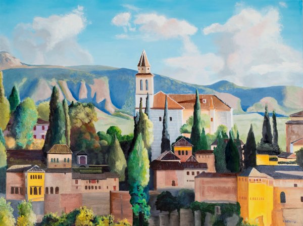 Живопись Испания Альгамбра