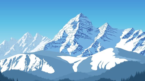 Гора Эверест вектор