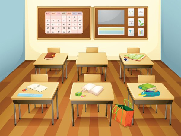 Мультяшный класс в школе
