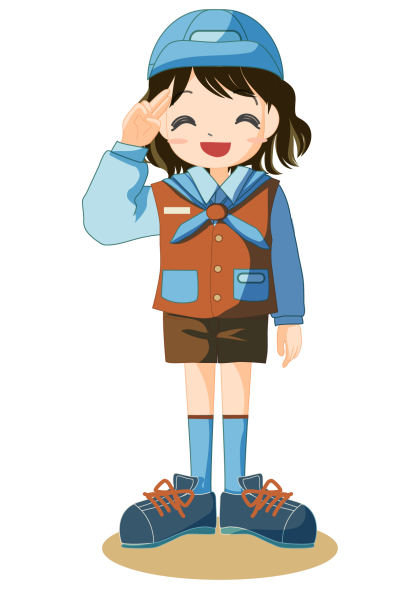 Вожатый на прозрачном фоне