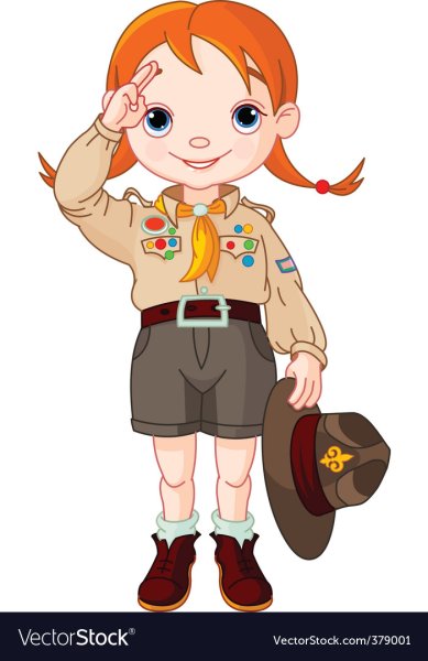 Вожатый на прозрачном фоне