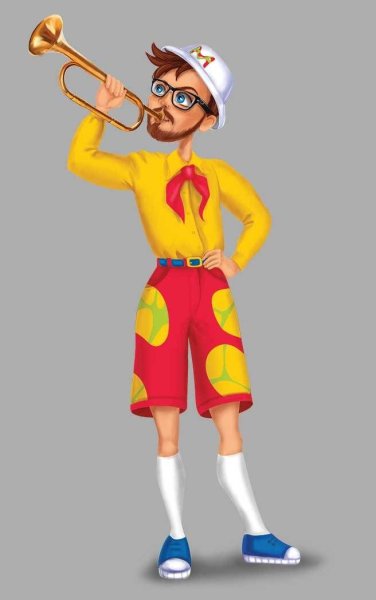 Вожатый мультяшный