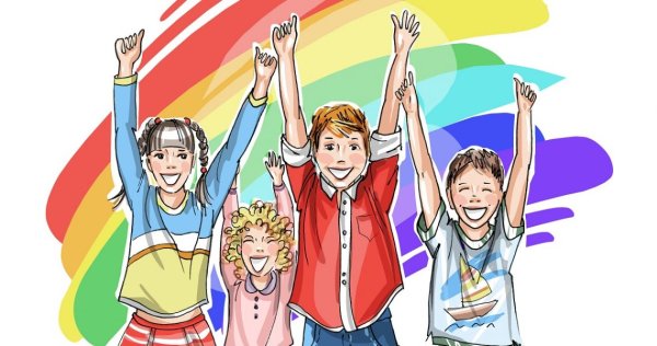 Вожатый с детьми рисунок