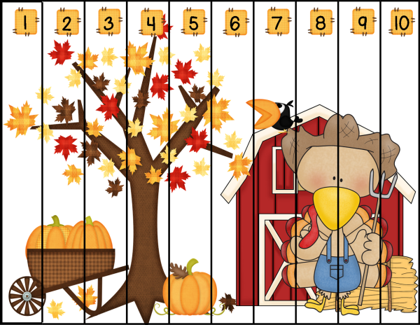 Пазл осенний для детей