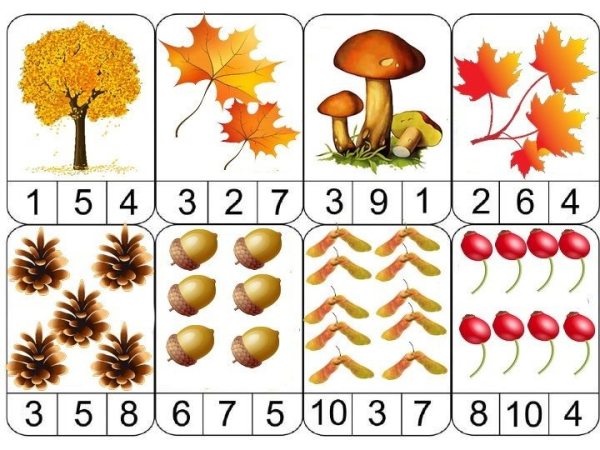 Задания на тему осень