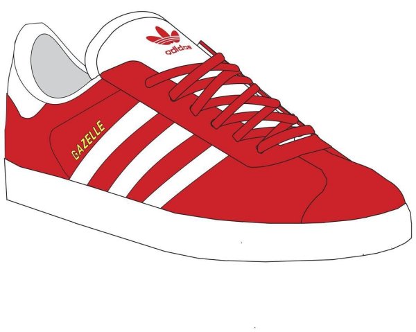 Адидас Газель вектор