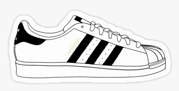 Кеды адидас для срисовки