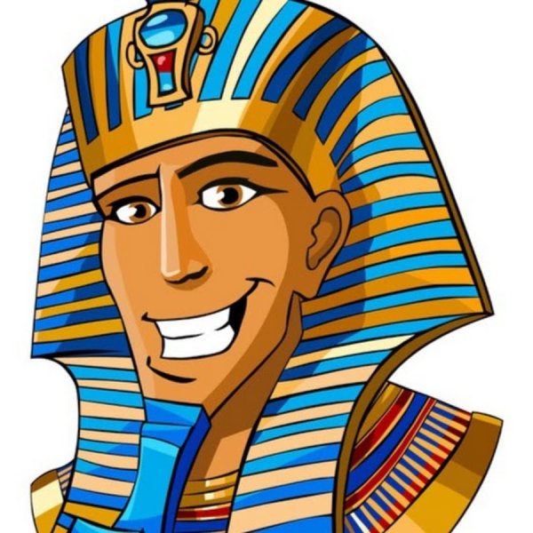 Маска фараона Тутанхамона карандашом