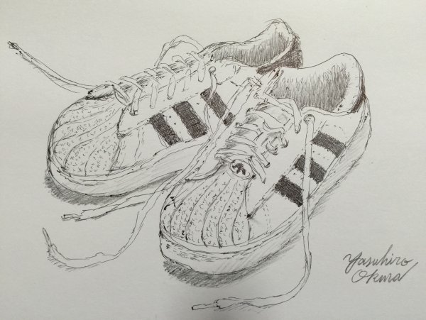 Адидас карандашом