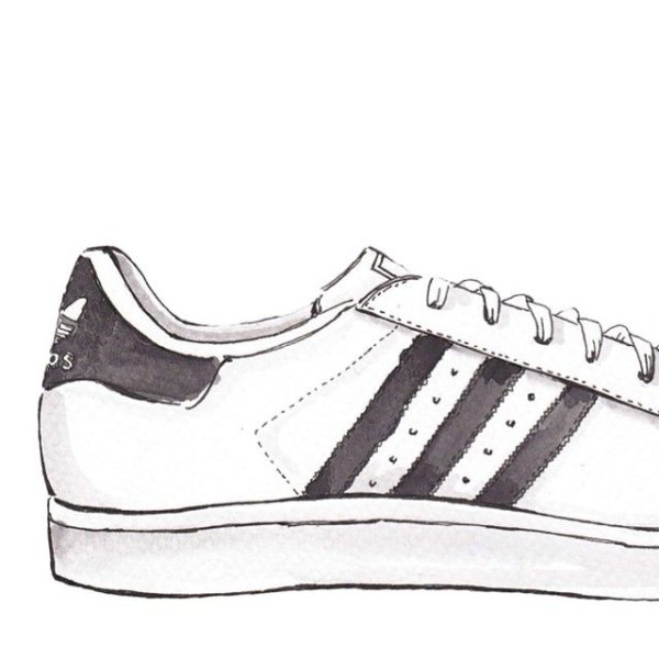 Adidas Superstar рисунок