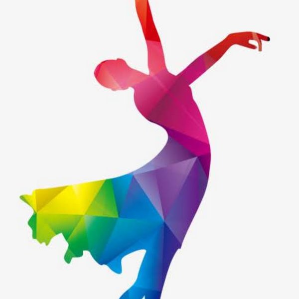 Силуэт цветной