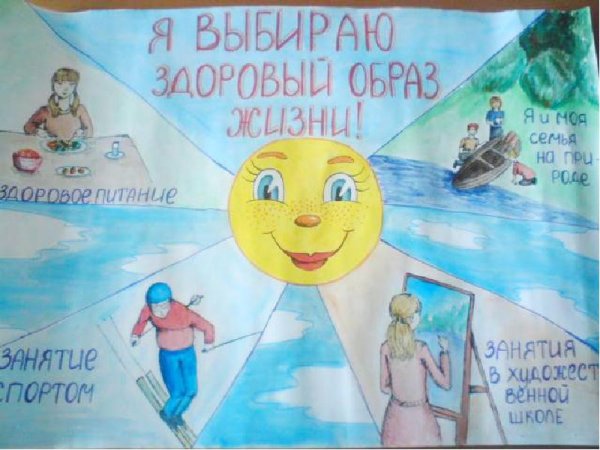 Рисование здоровый образ жизни