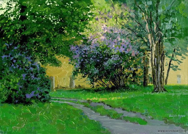 Станислав Жуковский Весна кусты сирени