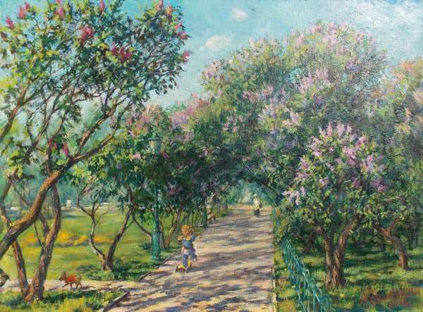 Никитинский сад картины художников