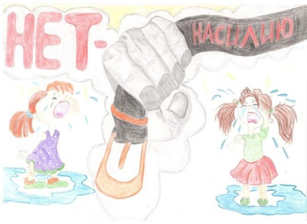 Рисунок на тему нет насилию