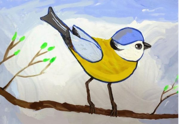 Синичкин календарь рисунки детей