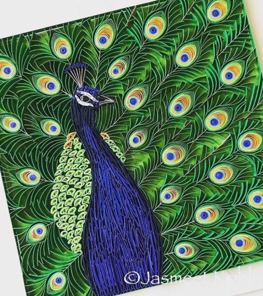 Аппликация Павлин