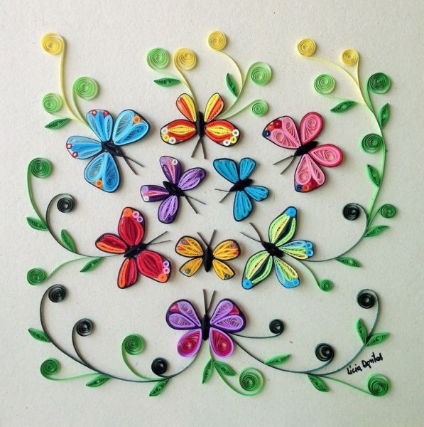 Аппликация квиллинг