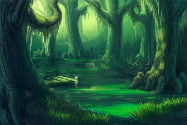 Болото мультяшное