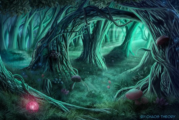 Дремучий лес сказочный